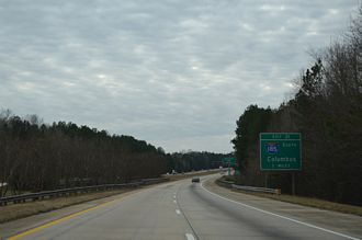 I-85 south at I-185 - LaGrange, GA