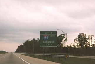 I-85 south at I-185 - 1995