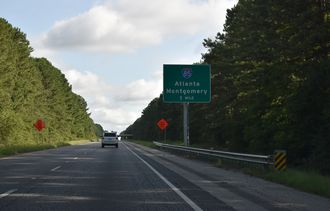 I-185 north at I-85 - LaGrange, GA