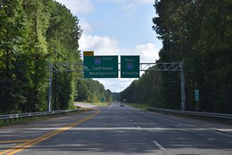 I-185 north at I-85 - LaGrange, GA