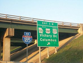 I-185 north at US 27-280/SR 520 - 1999