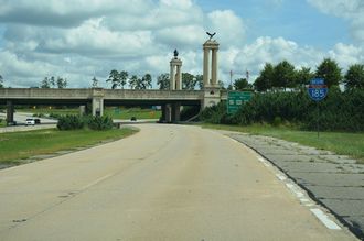 I-185 north at US 27-280/SR 520 - Columbus, GA