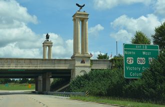 I-185 north at US 27-280/SR 520 - Columbus, GA