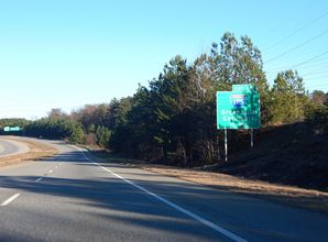 I-185 north at I-385 - Mauldin, SC