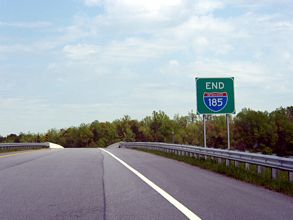 I-185 north at I-385 - Mauldin, SC