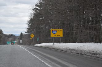 I-189 east at I-89 - South Burlington, VT