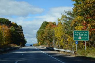 I-189 west at US 7 - South Burlington, VT