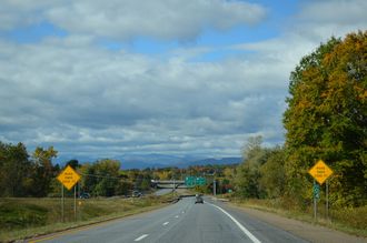I-189 west at US 7 - South Burlington, VT