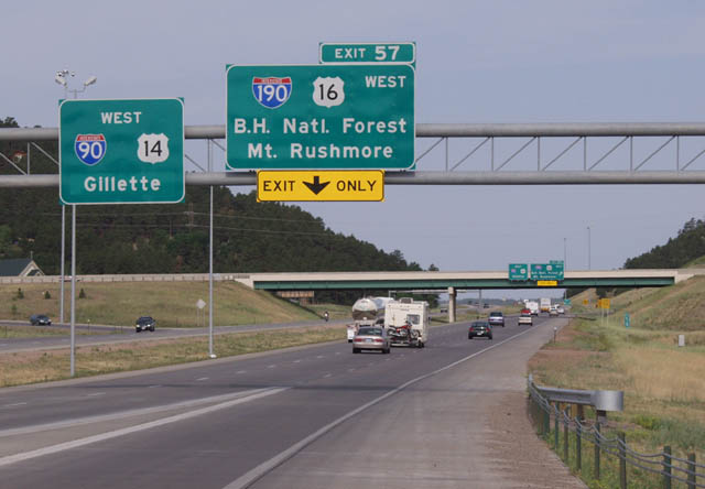 I-90/US 14 west at I-190/US 16 - 2002