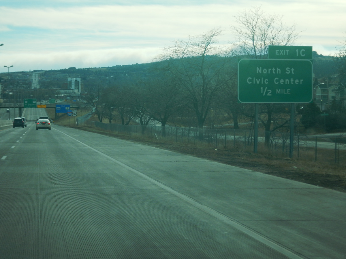 I-190/US 16 south at North St - Rapid City, SD