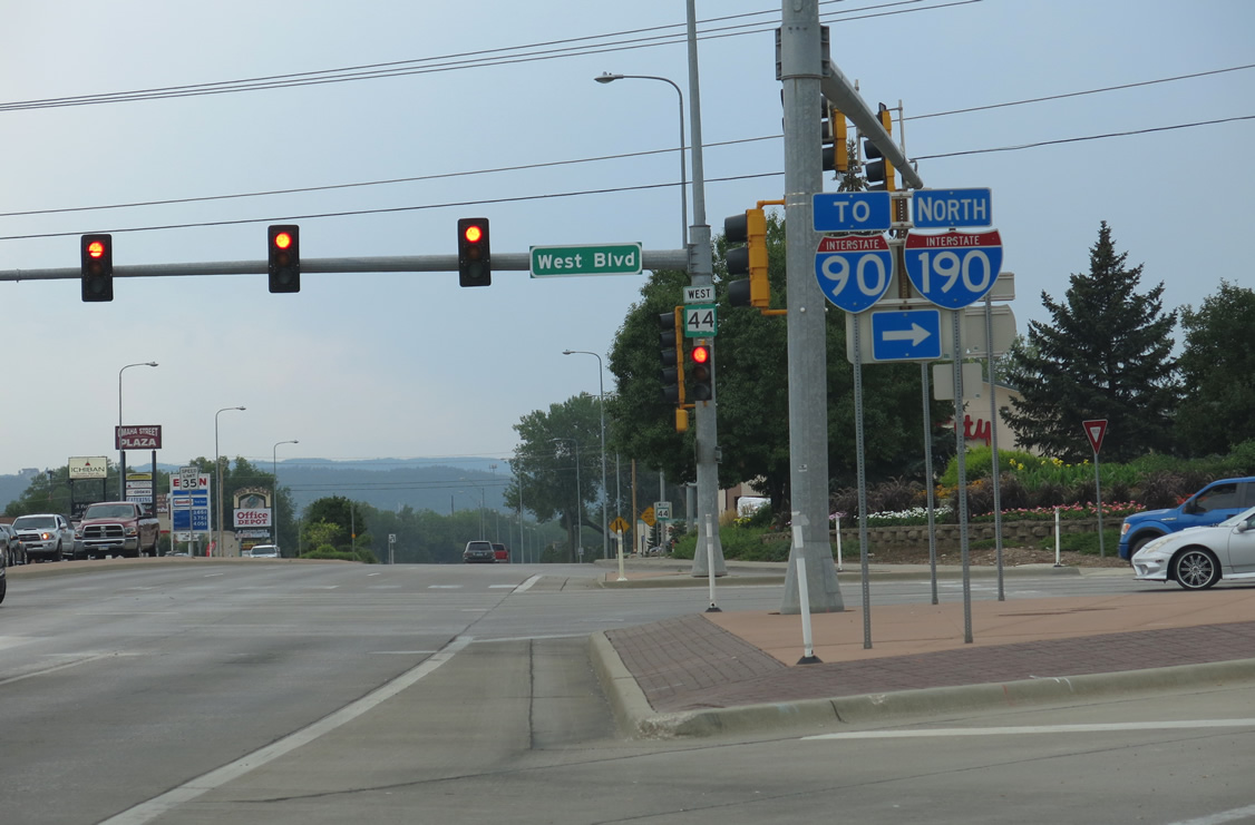 US 16 east / SD 44 west at I-190 - 2013