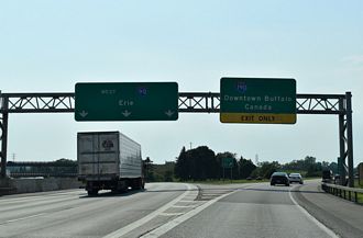 I-90 west at I-190 - Cheektowaga, NY