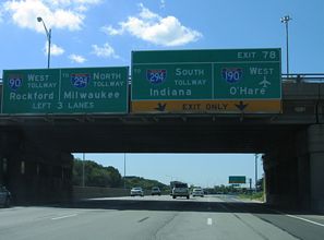 I-90 west at I-190 - Chicago, IL
