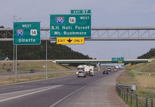 I-90/US 14 west at I-190/US 16 - 2002