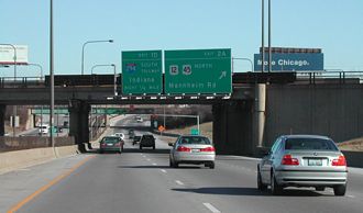 I-190 east at I-294 - Chicago, IL