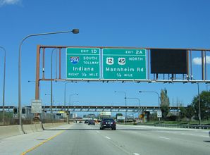 I-190 east at I-294 - Chicago, IL