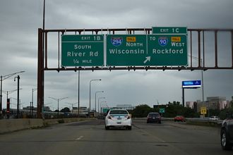 I-190/Kennedy Expwy East at I-294/Tri-State Tollway