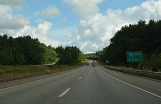I-190 north at Route 2 - Leominster, MA