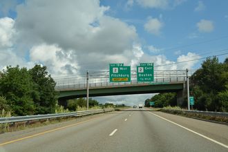 I-190 north at Route 2 - Leominster, MA