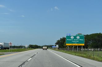 I-190 north at NY 265 - Lewiston, NY
