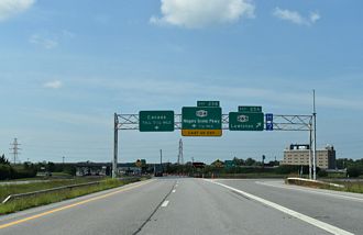 I-190 north at NY 265 - Lewiston, NY
