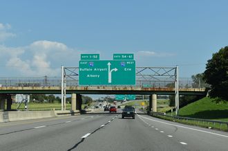 I-190 south at I-90 - Buffalo, NY