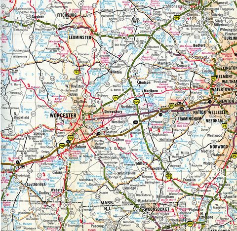 Intestate 190 proposed north from Worcester to Route 2 at Leominster, MA.