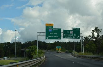 I-290 north at I-190 - Worcester, MA