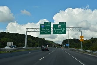 I-290 west at I-190 - Worcester, MA