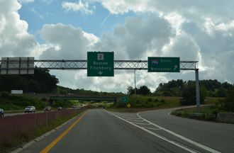 Leominster Connector east at I-190