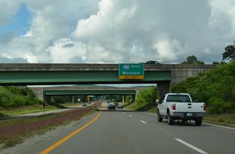 Leominster Connector west at I-190