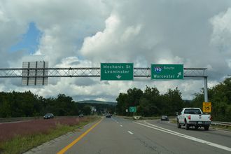 Leominster Connector west at I-190
