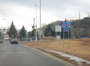 US 16/SD 44 west at I-190 - Rapid City