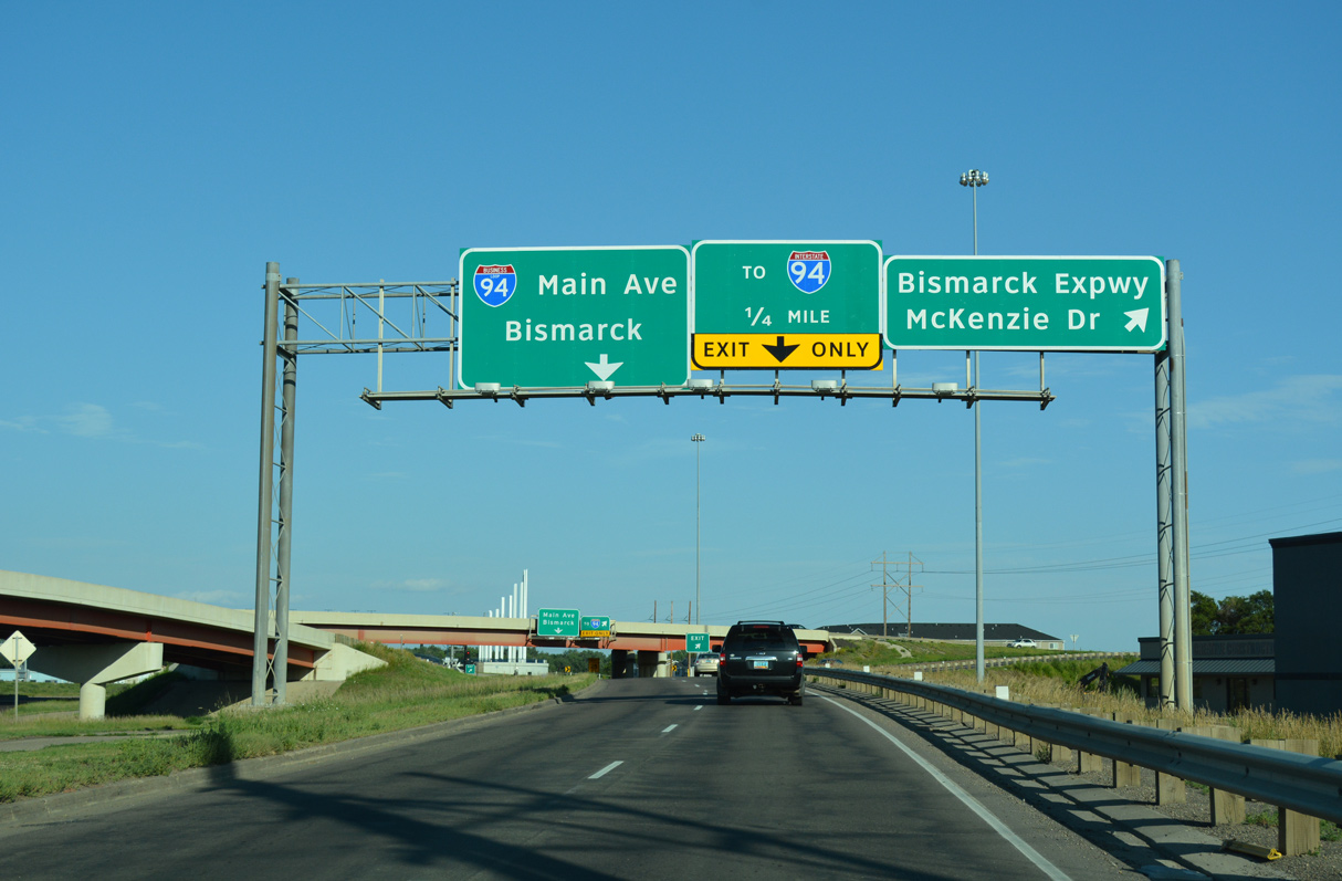 Business Loop I-94 east at I-194/ND 810 - Mandan
