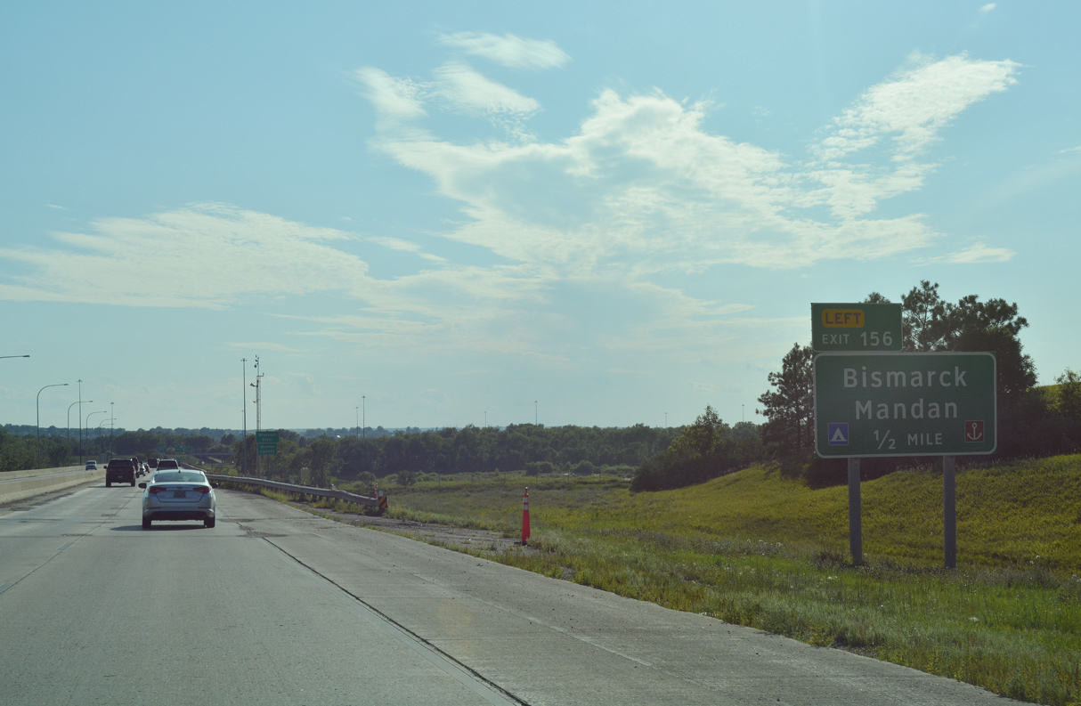 I-94 west at I-194 - Bismarck, ND