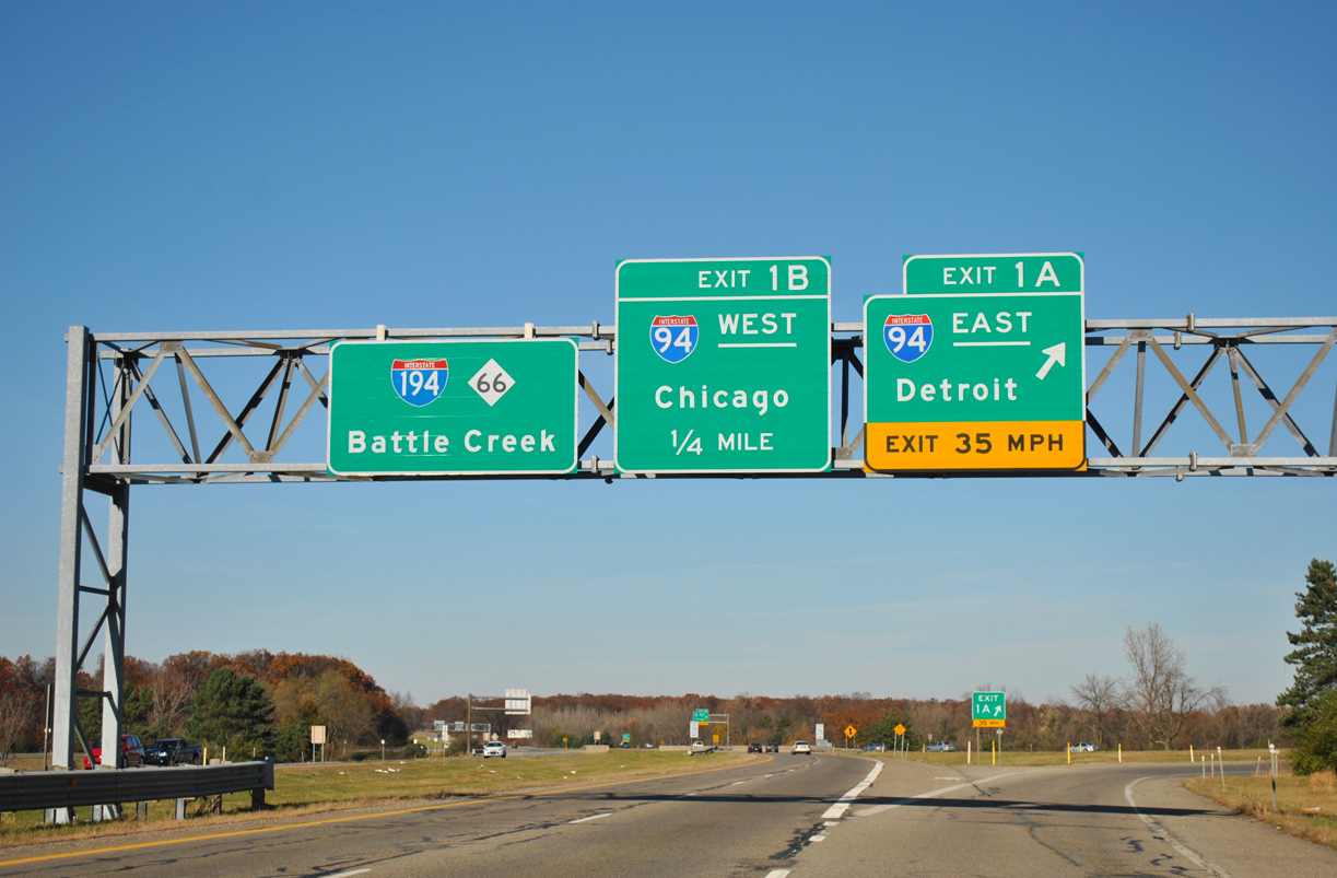 I-194/M-66 north at I-94 - Battle Creek, MI