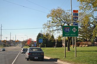 Beckley Rd west at I-194/M-66 - Battle Creek, MI