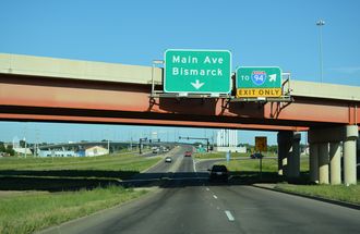 Business Loop I-94 east at I-194/ND 810 - Mandan