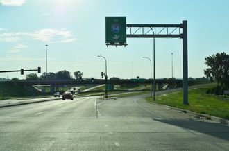 Business Loop I-94 west at I-194/ND 810 - Mandan