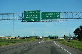 I-194 south at Business Loop I-94/ND 810 - Mandan