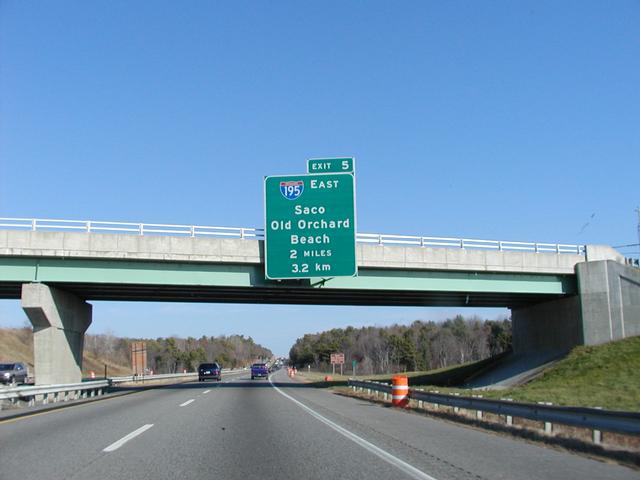 I-95/Maine Tpk north at I-195 - Saco