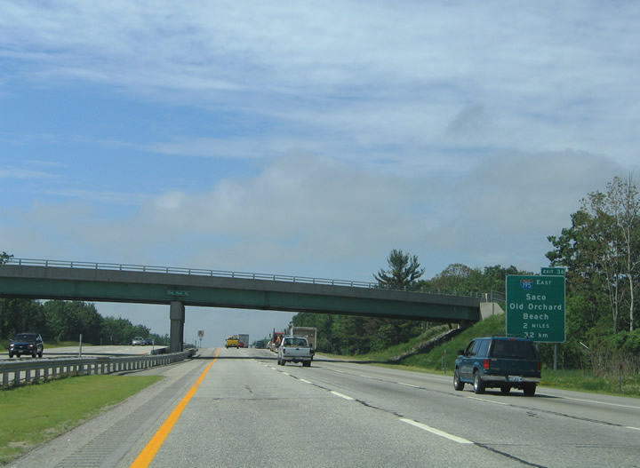 I-95/Maine Tpk south at I-195 - Saco