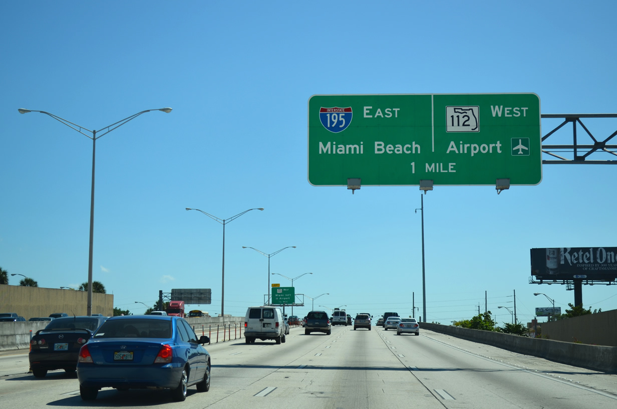 I-95 south at I-195/SR 112 - Miami, FL
