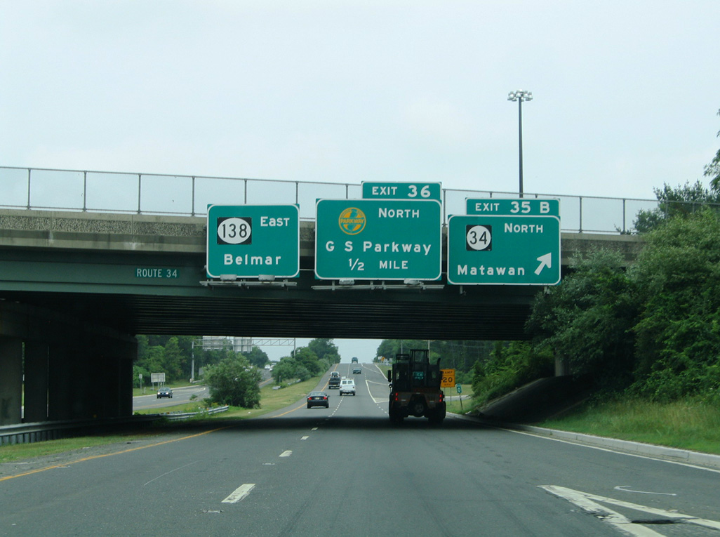 I-195 east at Route 34 - Wall Twp, NJ