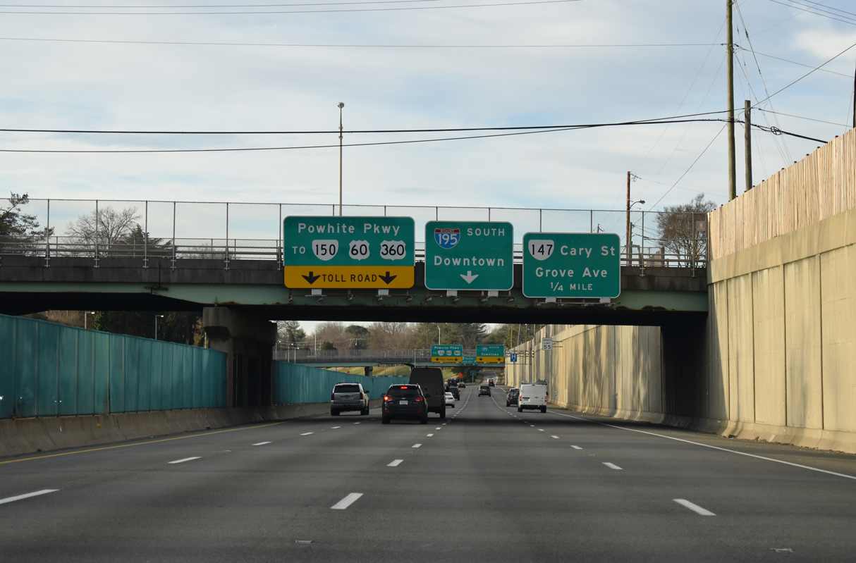 I-195 south at SR 76 - Richmond, VA