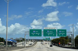 Florida State Road 112/Airport Expressway East at Interstate 195 in Miami