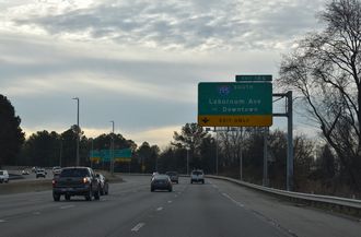 I-64 east at I-95/195 - Richmond, VA