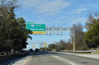 I-64 west at I-195 - Richmond, VA