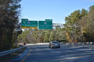 I-64 west at I-195 - Richmond, VA