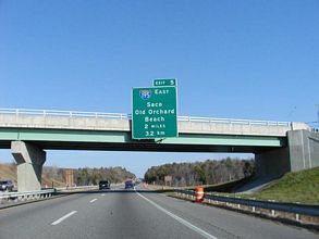 I-95/Maine Tpk north at I-195 - Saco